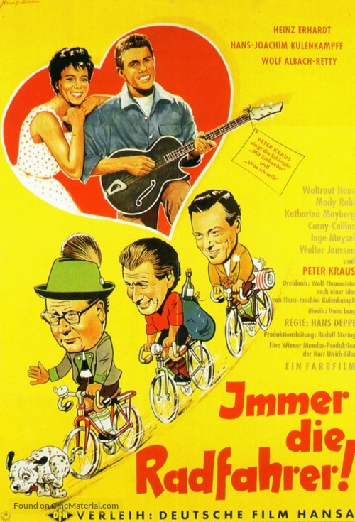 Immer die Radfahrer - German Movie Poster