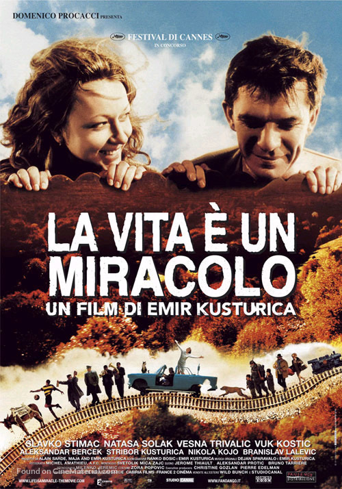 Zivot je cudo - Italian Movie Poster