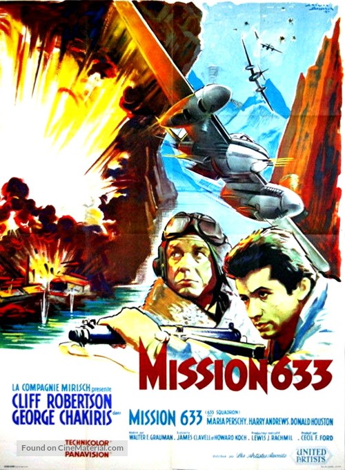 633 Squadron - French Movie Poster