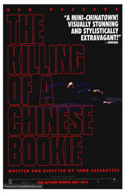 The Killing of a Chinese Bookie - Movie Poster