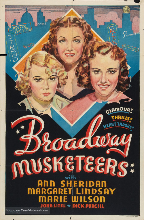 Broadway Musketeers - Movie Poster