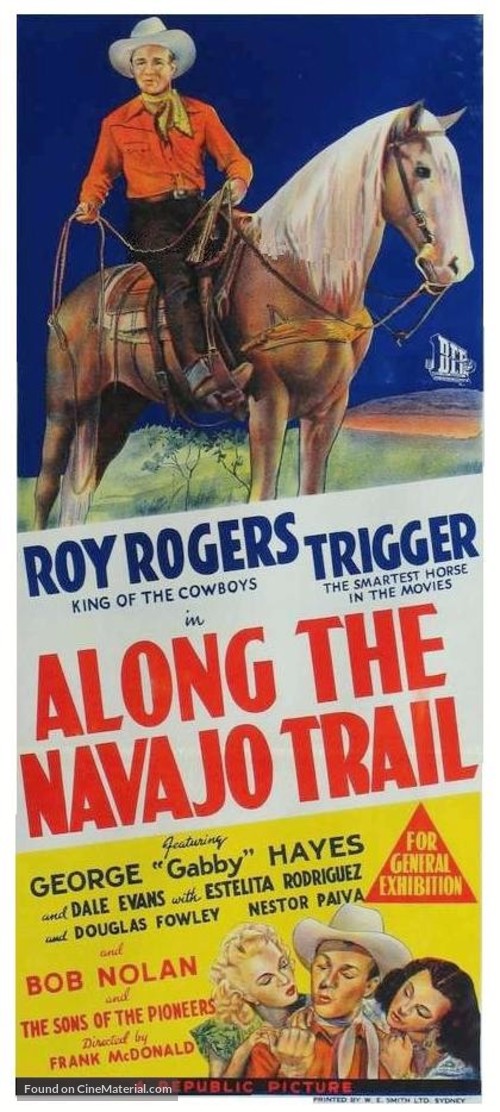 Along the Navajo Trail - Australian Movie Poster