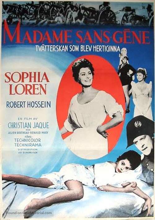 Madame Sans-G&ecirc;ne - Swedish Movie Poster