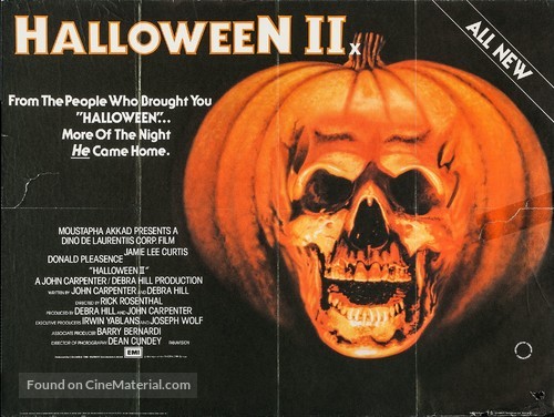 Halloween II - British Movie Poster