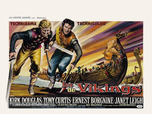 The Vikings - Belgian Movie Poster