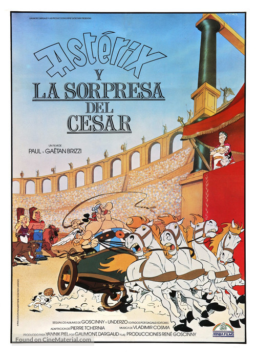 Ast&eacute;rix et la surprise de C&eacute;sar - Spanish Movie Poster