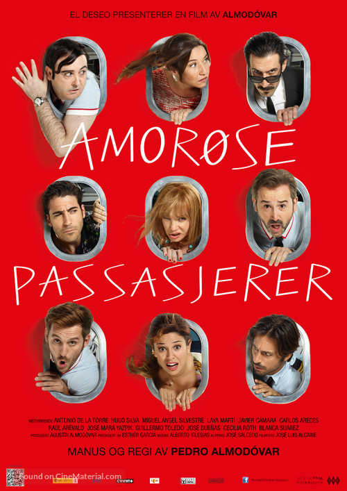 Los amantes pasajeros - Norwegian Movie Poster