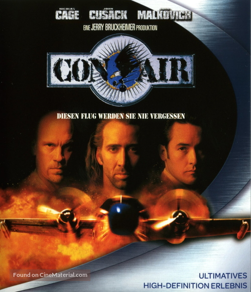 Con Air - German Blu-Ray movie cover