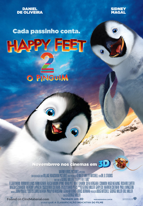 Happy Feet Two - Brazilian Movie Poster