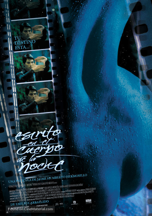 Escrito en el cuerpo de la noche - Mexican Movie Poster