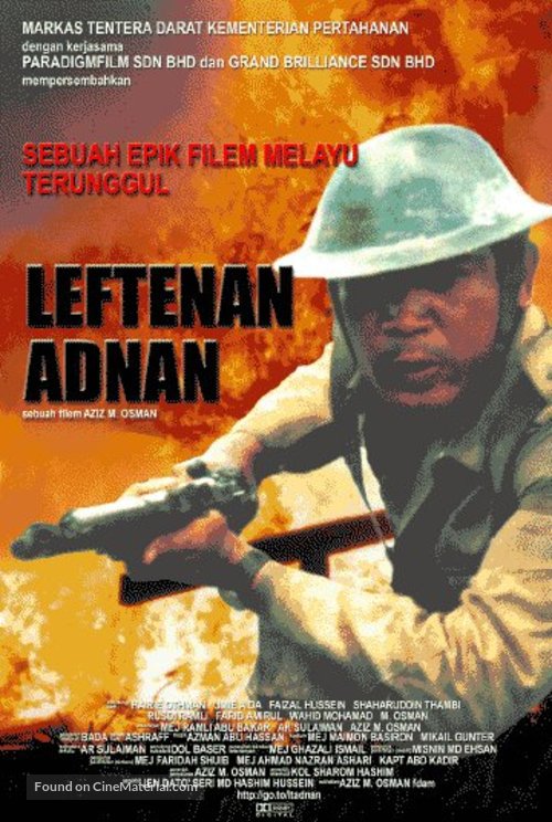 Leftenan Adnan - Malaysian Movie Poster