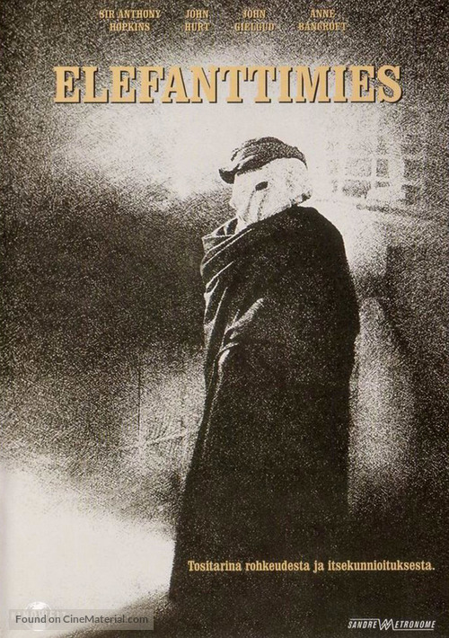 The Elephant Man - Finnish DVD movie cover