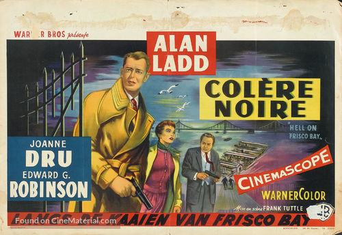 Hell on Frisco Bay - Belgian Movie Poster