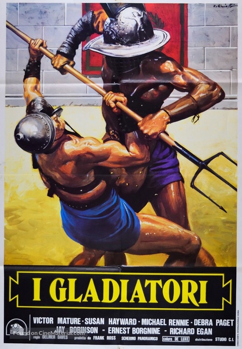 Demetrius and the Gladiators - Italian Movie Poster