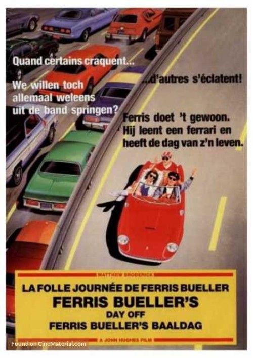 Ferris Bueller&#039;s Day Off - Belgian Movie Poster