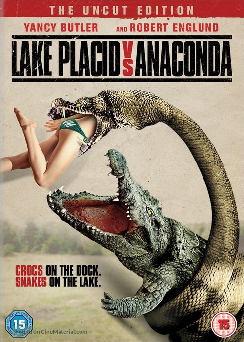Lake Placid vs. Anaconda - British DVD movie cover