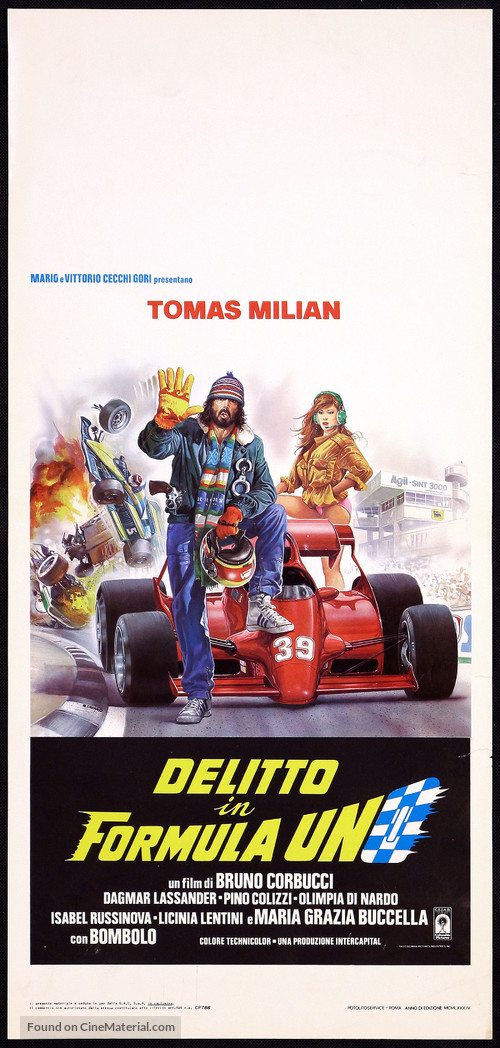 Delitto in formula Uno - Italian Movie Poster