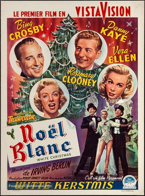 White Christmas - Belgian Movie Poster