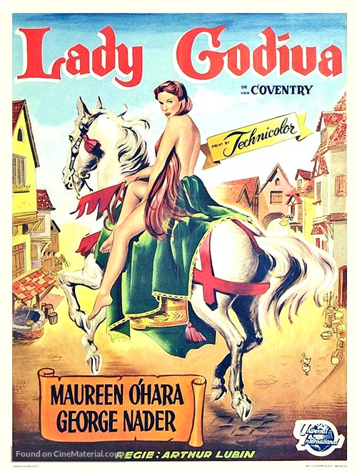 Lady Godiva of Coventry - Belgian Movie Poster