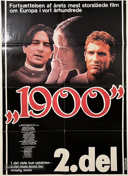 Novecento - Danish Movie Poster