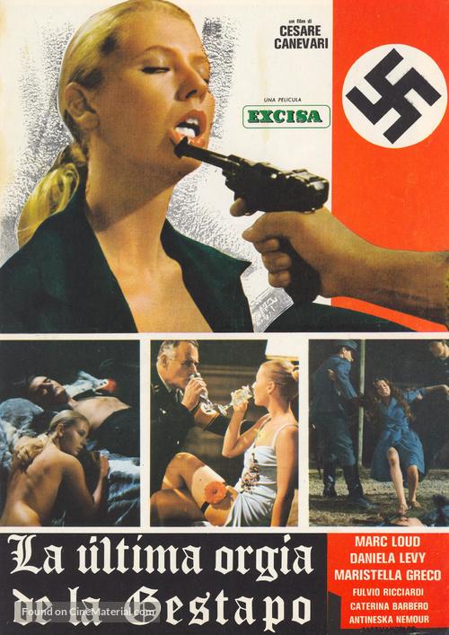 L&#039;ultima orgia del III Reich - Spanish Movie Poster
