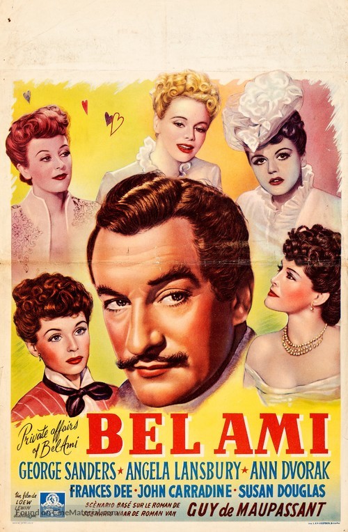 The Private Affairs of Bel Ami - Belgian Movie Poster