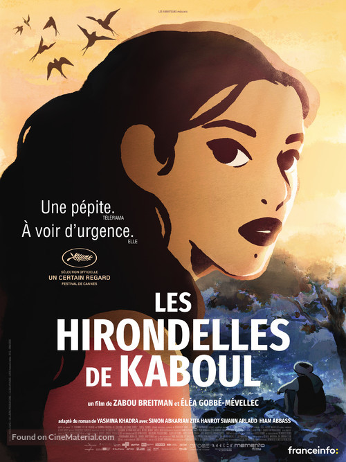 Les hirondelles de Kaboul - French Movie Poster
