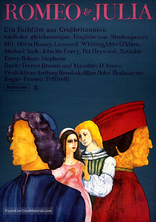 Romeo and Juliet - German Movie Poster