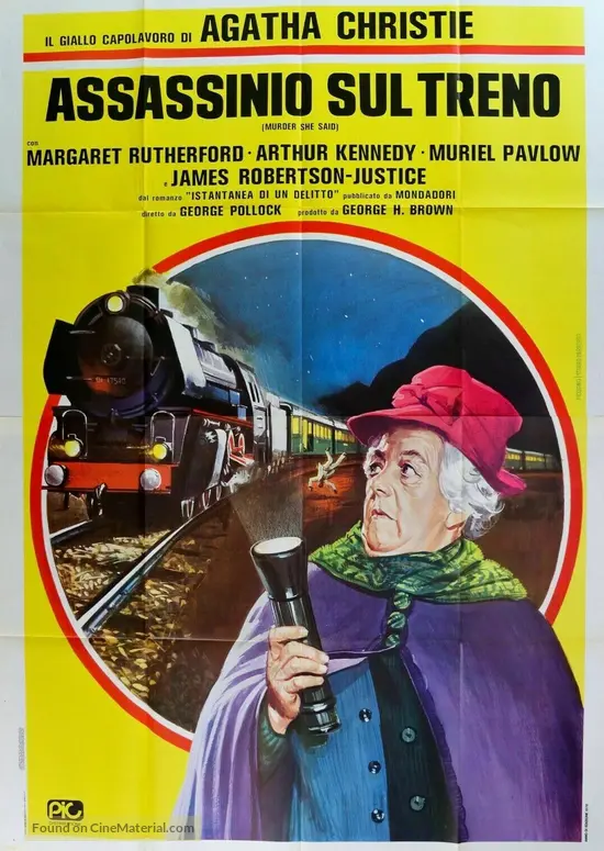 Murder She Said 1961 Italian Movie Poster Murder she said 1961 italian movie poster