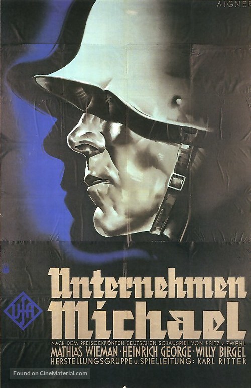 Unternehmen Michael - German poster
