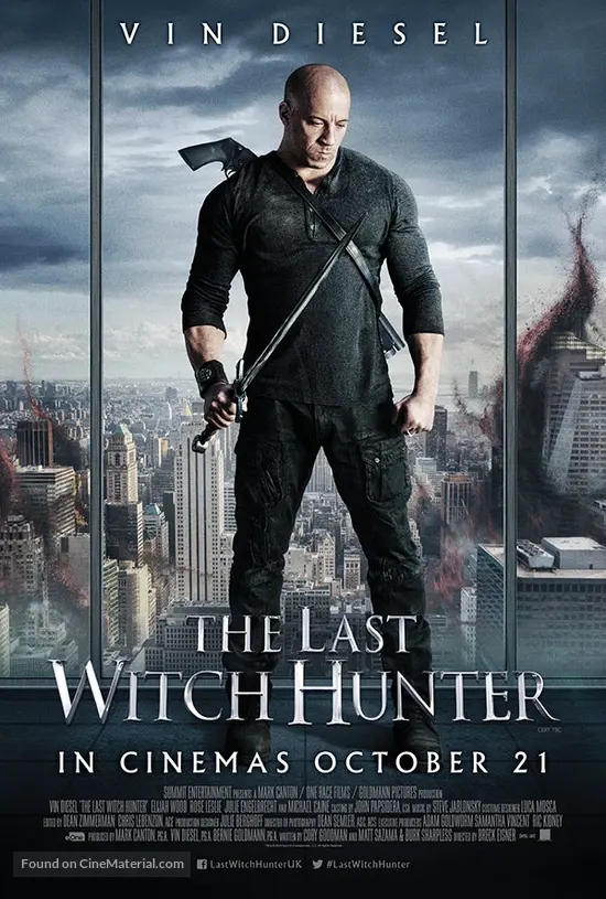 The Last Witch Hunter 15 British Movie Poster The Last Witch Hunter 15 British Movie Poster