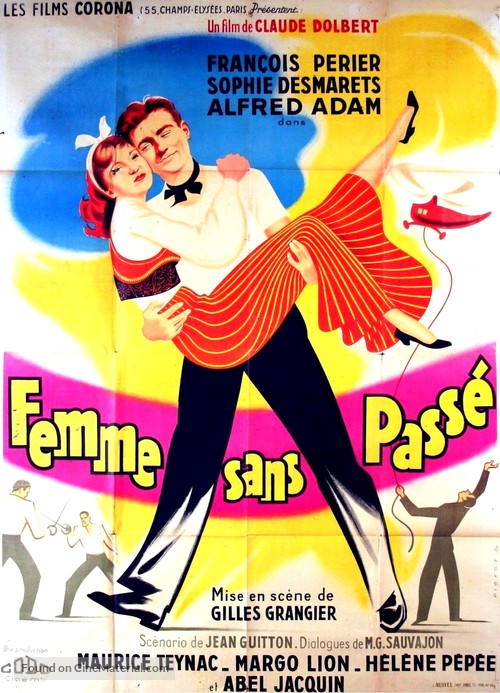 Femme sans pass&eacute; - French Movie Poster