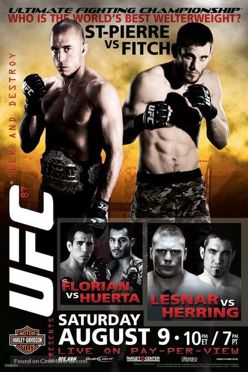 UFC 87: Seek and Destroy - Movie Poster