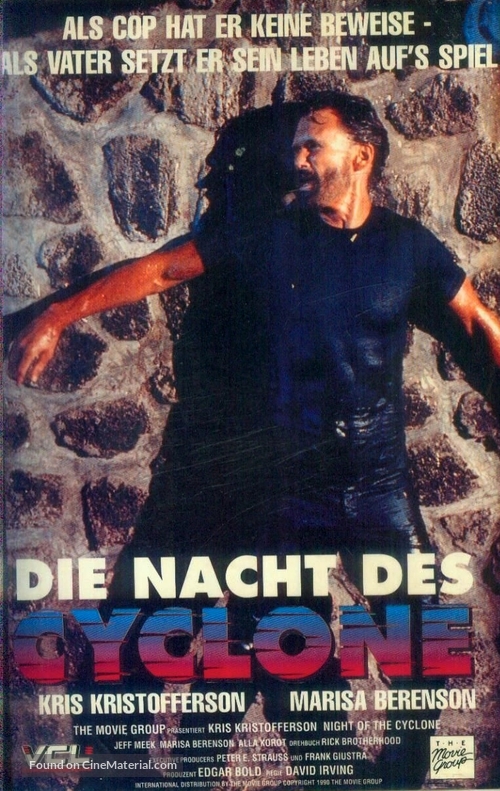 Night of the Cyclone - German VHS movie cover