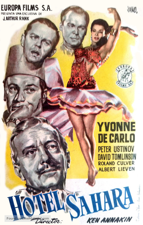 Hotel Sahara - Spanish Movie Poster