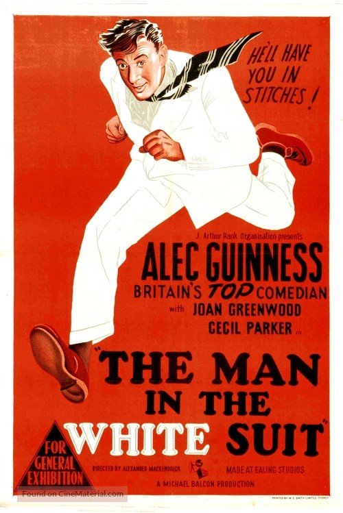 The Man in the White Suit - Australian Movie Poster