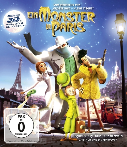 Un monstre &agrave; Paris - German Blu-Ray movie cover