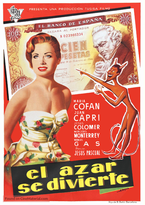 El azar se divierte - Spanish Movie Cover