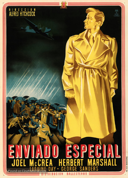 Foreign Correspondent - Spanish Movie Poster