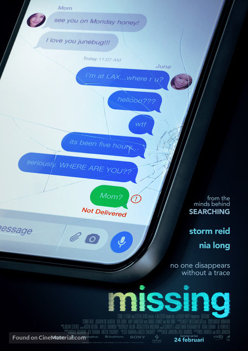 Missing - Swedish Movie Poster