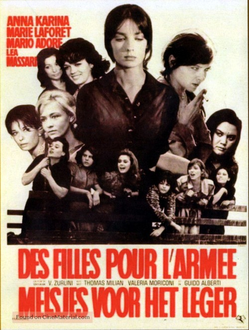 Le soldatesse - Belgian Movie Poster