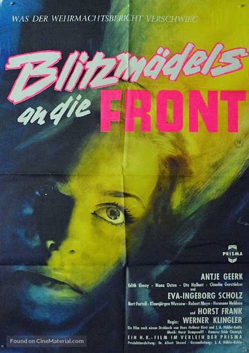Blitzm&auml;dels an die Front - German Movie Poster