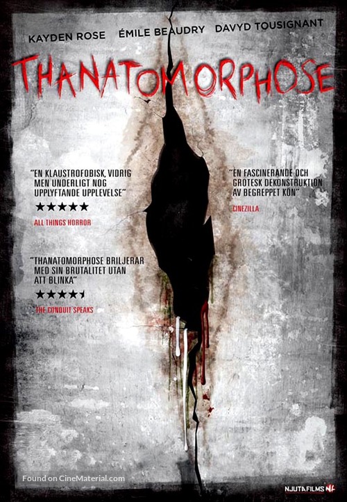 Thanatomorphose - Swedish DVD movie cover