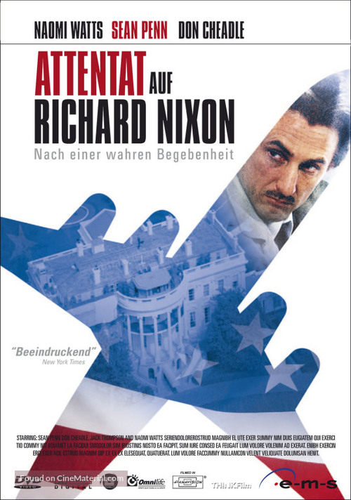 The Assassination of Richard Nixon - German Movie Cover