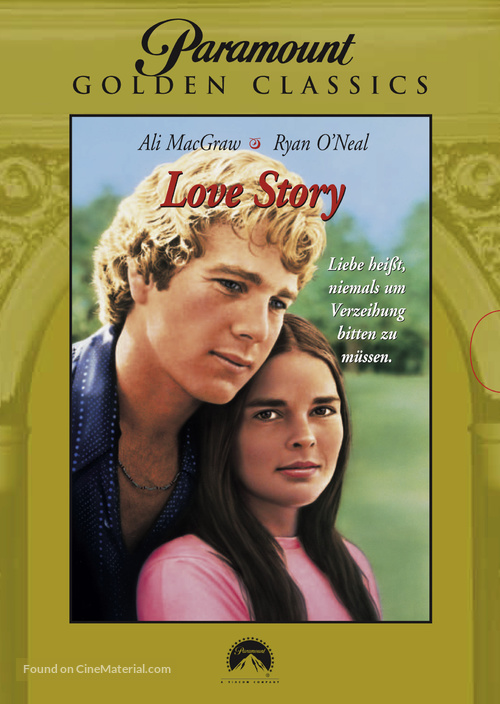 Love Story - German DVD movie cover