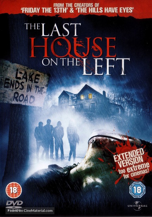 The Last House on the Left - British Movie Cover