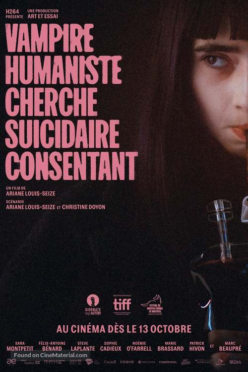 Vampire humaniste cherche suicidaire consentant - Canadian Movie Poster
