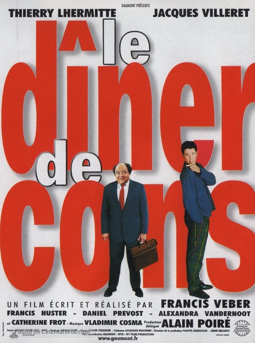 Le d&icirc;ner de cons - French Movie Poster