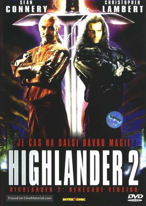 Highlander II: The Quickening - Czech DVD movie cover