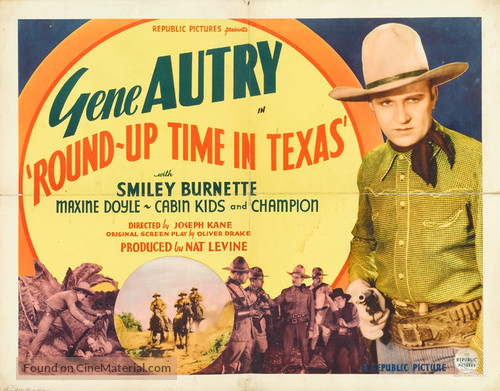 Round-Up Time in Texas - Movie Poster
